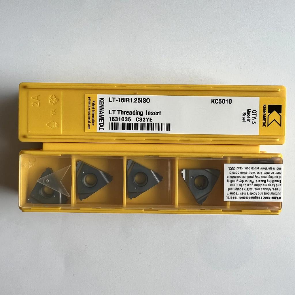 Original / LT-16IR1.25ISO KC5010  /  Industrial Indexable Carbide Inserts 10 Pcs