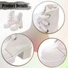 1/ Doll Shoes Photo Props PU Leather Cool Trendy Casual Mini Miniature Model Boots for Female Action