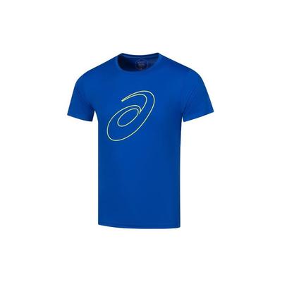 Knitted Pullover Dopamine Print Fashion Sports Breathable Running Crew Neck Short Sleeve T-Shirt Men T-Shirts Blue 2011C856-400