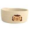 Cotton Rope Woven Storage Basket Cartoon Animals Children Toy Organizer Handmade Desktop Storage Candy Clothes Toy Box