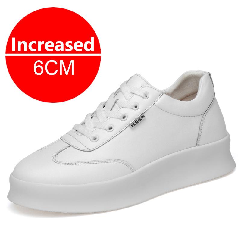 Mode Nieuwe Witte Heren Casual Sneakers Outdoor Platform Hardloopschoenen Ademende Heren Sportschoenen Lichte Wandelschoenen 10cm Hoger Makende Schoenen