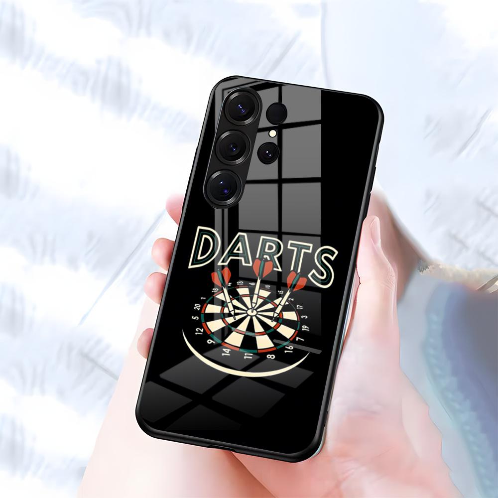 

Playroom Dart Printed Phone Case For Samsung S26 S25 S24 FE S23 S22 S21 Plus S20 Ultra Note20Ultra Black Glass Cover Galaxy S25 Edge