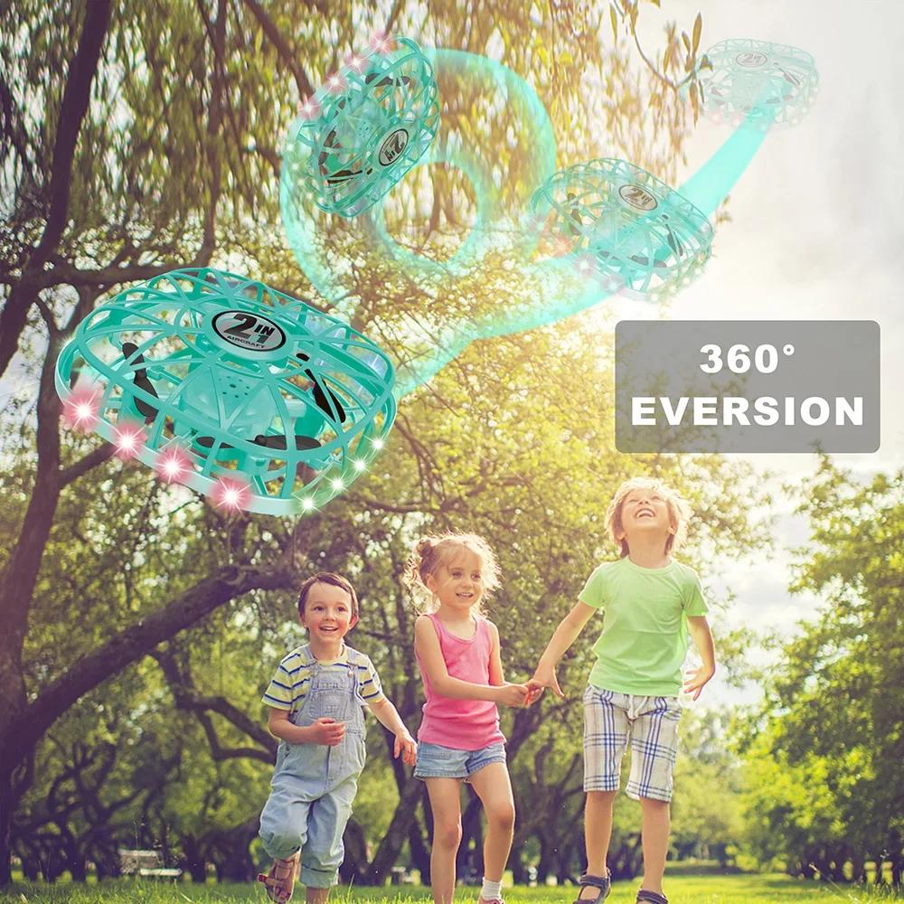 Mini Drone UFO Toys Flying Hand Sensing Induction RC Helicopter Aircraft Quadcopter 360 Toys for Children Christmas Gift