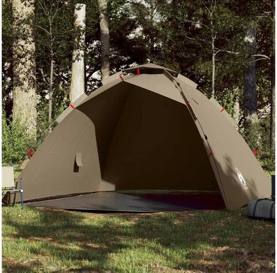 Vidaxl 4-person Brown Quick-assembly Fishing Tent