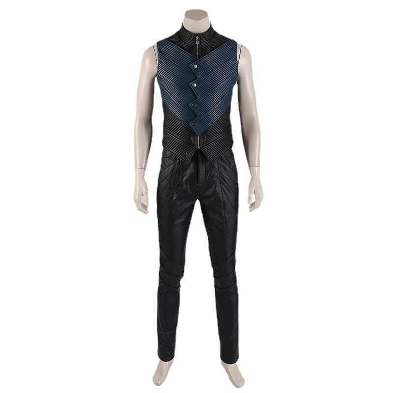 Devilmaycry 5 Cos Vergil Windbreaker Full Set Cosplay Costume for Men