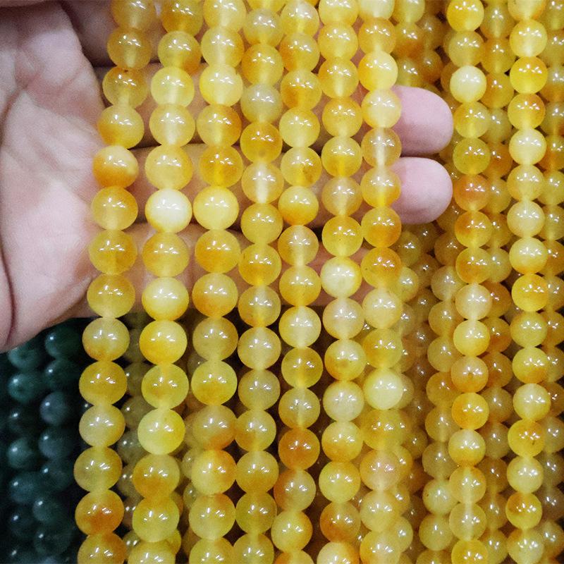 Optimized Colored Natural Stone Round Beads for DIY Jewelry Accessories