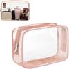Travel Storage Bag Cosmetic Bags Pvc Waterproof Transparent Cases Large Capacity Plastic Zipper Wash Bag Portable Make Up Pounch