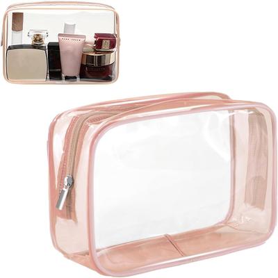 Cestovní úložná taška Kosmetické tašky PVC Vodotěsné Průhledné pouzdra Velká kapacita Plastový zip Koupelnová taška Přenosná Taštička na make-up