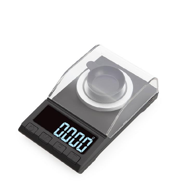 Gram Scale with Calibration Weights Weighing Pans Pocket Scales 10/20/50g 0.001g