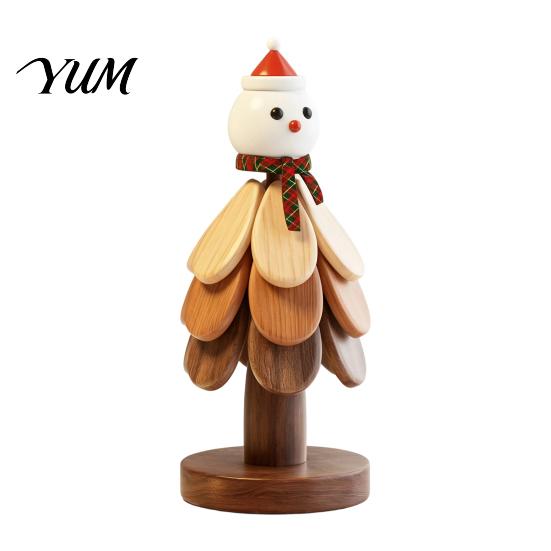 Natural Pine Wood Hot Pad Collapsible Wooden Trivets for Dishes, Tree-Shaped Heat Resistant Potholders, Christmas Tree Shaped Kitchen Decor