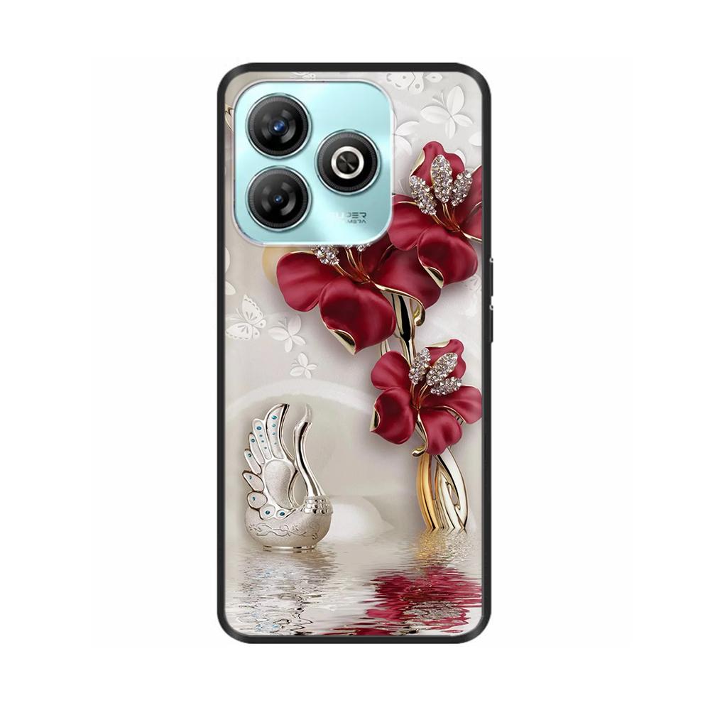 For ZTE Blade A75 4G Casing Phone Cases Cartoon Full Coverage Back Cover Soft Liquid Silicone Case For ZTE Blade A75 Cover A 75