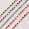 New Rainbow Crystal Tennis Bracelets For Women Men Kpop Silver Color Friend Gifts Colorful Zirconia Bangle Chain on Hand Jewelry