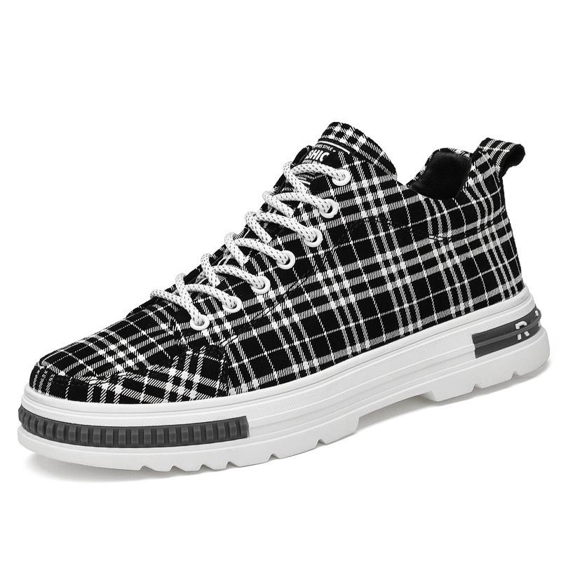 Men s 7cm Height Increasing Casual Skate Shoes, Breathable & Trendy White Sneakers with Invisible Lift 41