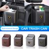 Car LOGO Sticker Seat Back Storage Case Hanging Bag Trash Can Bin For New Bentley Flying Spur Continental GT Bentayga Mulsanne CL5