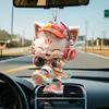 Cat Hanging Ornament Car Rearview Mirror Pendant with Lanyard Easy To Hang Animal-Shaped Christmas Tree