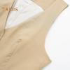 Women's Vest Top V Neck Single Breasted Sleeveless Coat Casual Waistcoat with Pockets Ladies Dressy Vest Jacket
