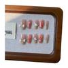 2026 Medium French Star Press-On Nails: Handmade, Detachable, Whitening Manicure