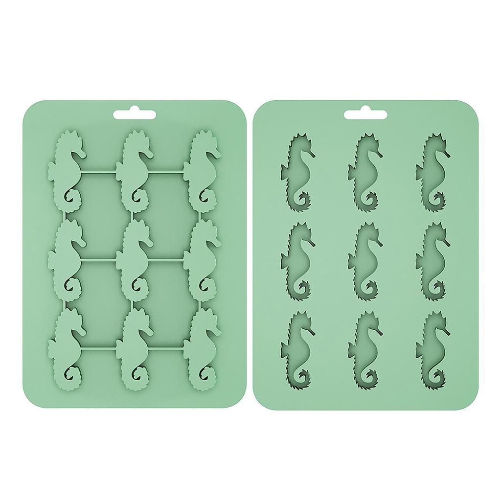 Animals Ice- Mold - Ocean Animals Turtle,Dolphins,Penguins,Silicone Mold For Baking Muffin Cake, Chocolate,Candy, Soap