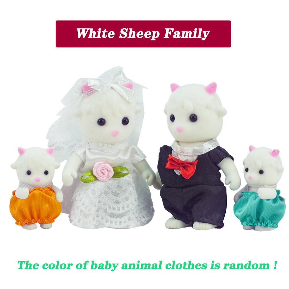 

Кукла Кролик 1/12 Микро Кукольный домик Олень Овца Слон Семейство Белок Кухонная игрушка Миниатюрный набор мебели Игрушка для девочки Подарок