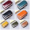 Portable Kiss Lock Coin Purse Exquisite Solid Color Leather Jewelry Bag Anti-lost Simple Small Item Bag Jewelry Storage