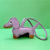 Dachshund Pendant Leather Bag Charm - Cute Cartoon Ornament