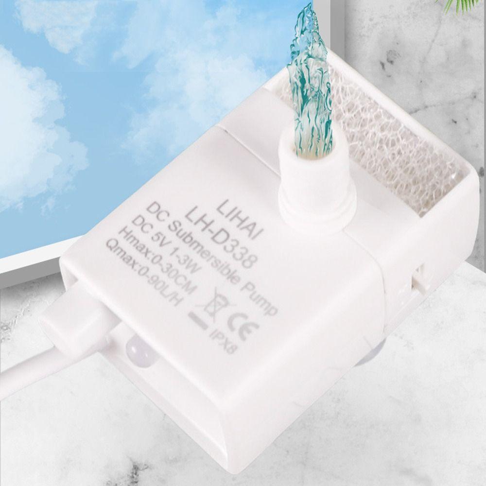 Ultra-quiet Mini Submersible Pump LED Light Water Fountain Pump Replacement  Dog Water Dispenser