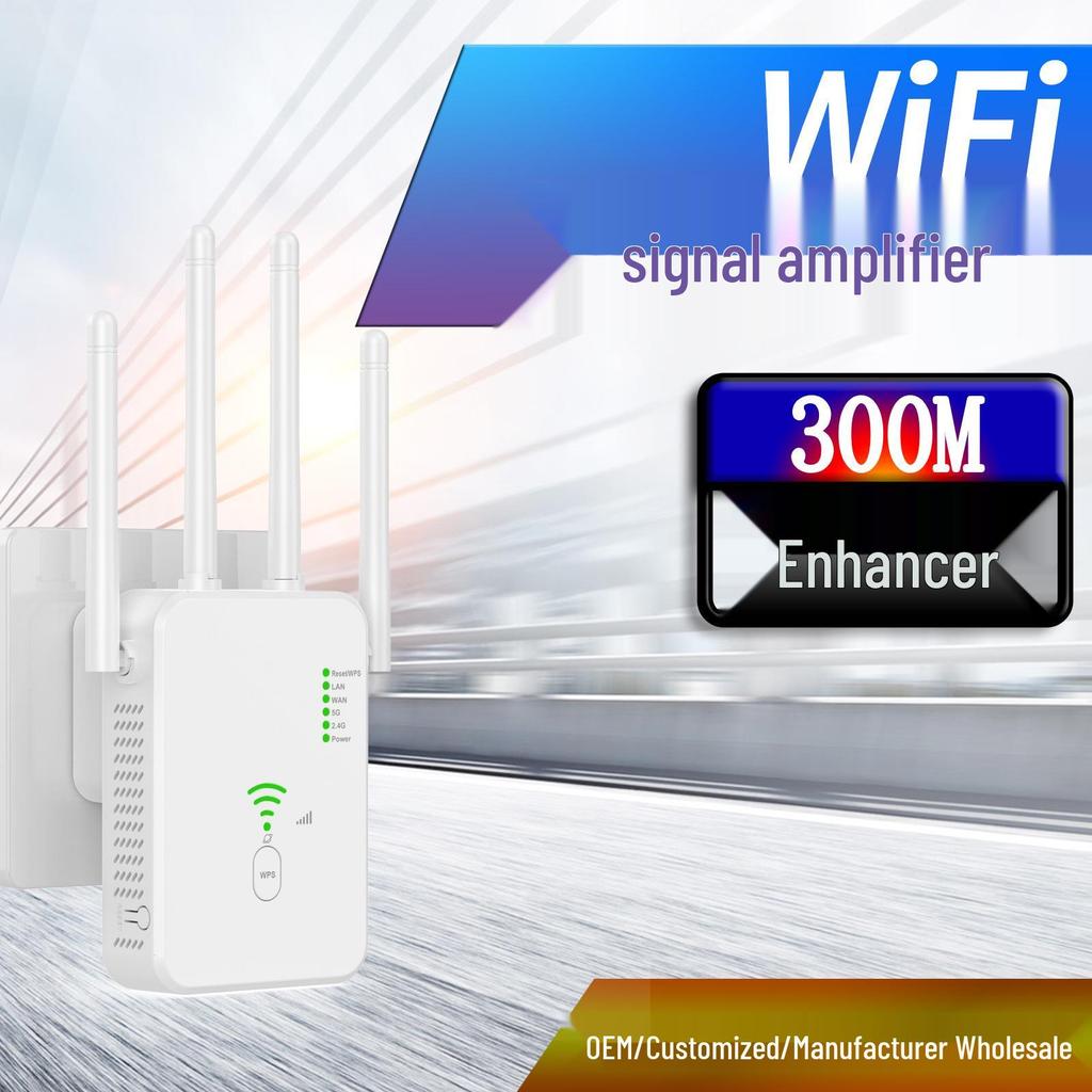 AC1200 Dual-Band WiFi Repeater & Signal Amplifier