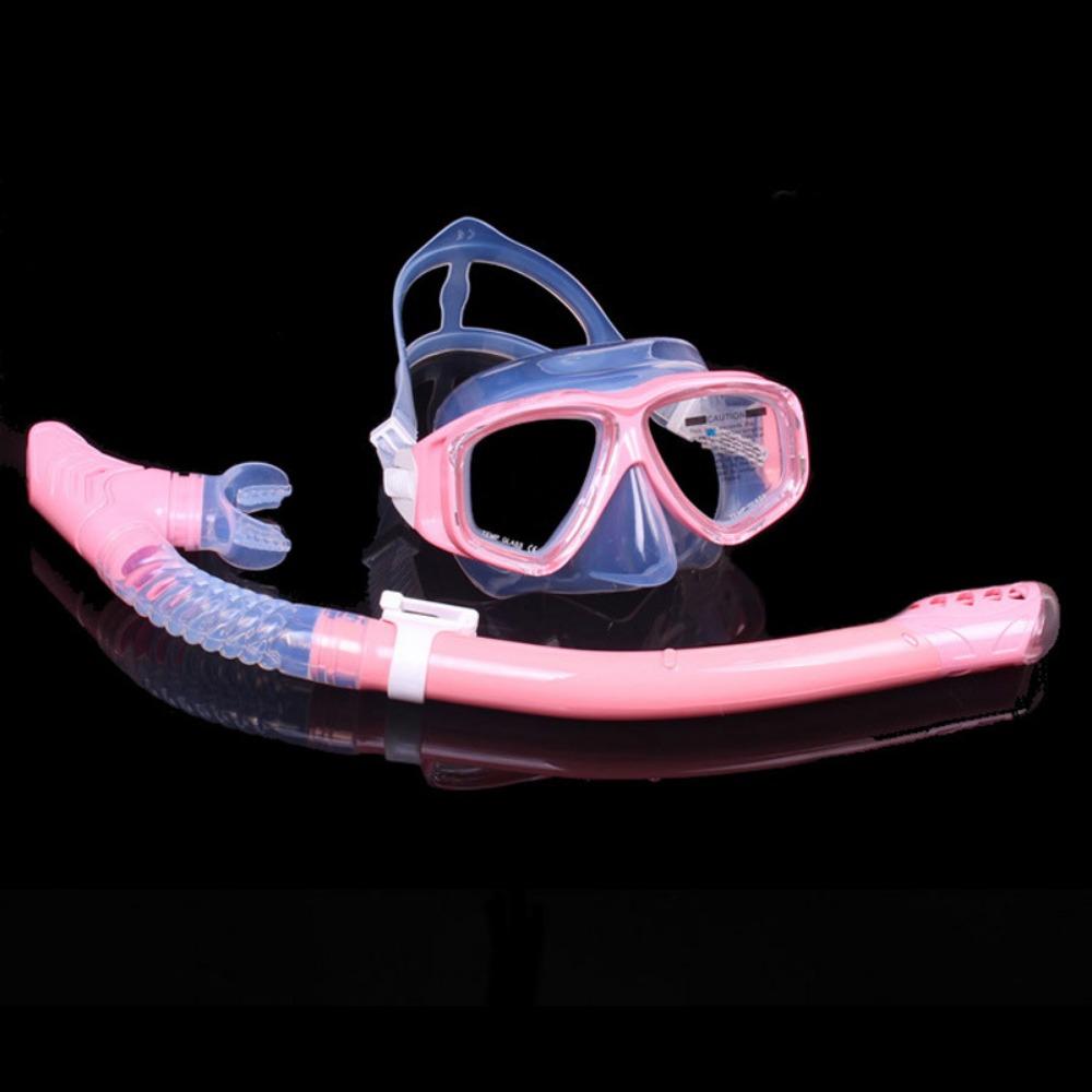 Tempered Glass Diving Goggles Full Dry Snorkeling Set