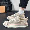 Fashion Sneakers Canvas Round Toe Young Students Chunky Man Shoe Miked Colour Adults Breathable Work Comfortable Casual Shoes for Men