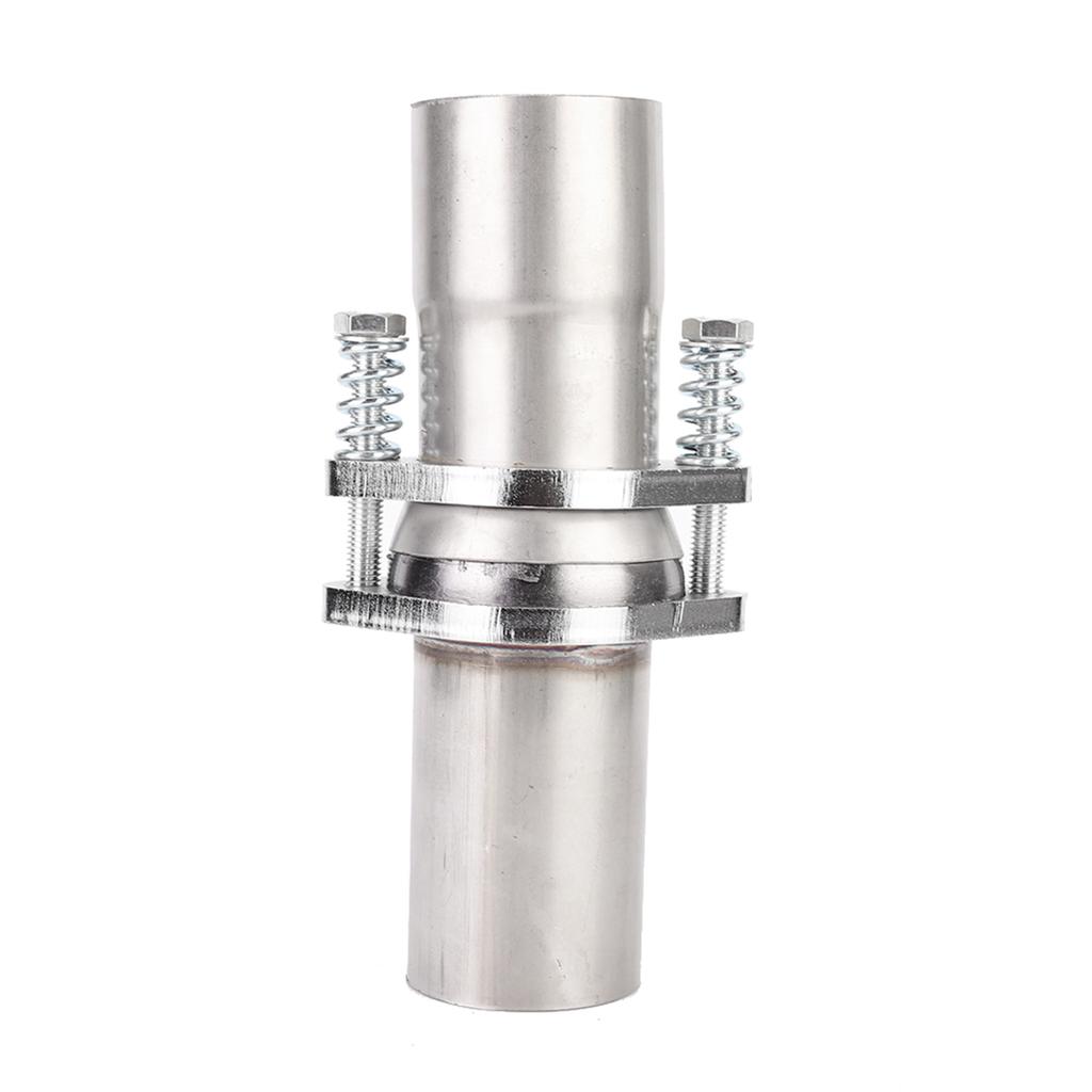 Universal 2.5in Steel Quick Fix Exhaust Spring Bolt Flange Repair Pipe Kit