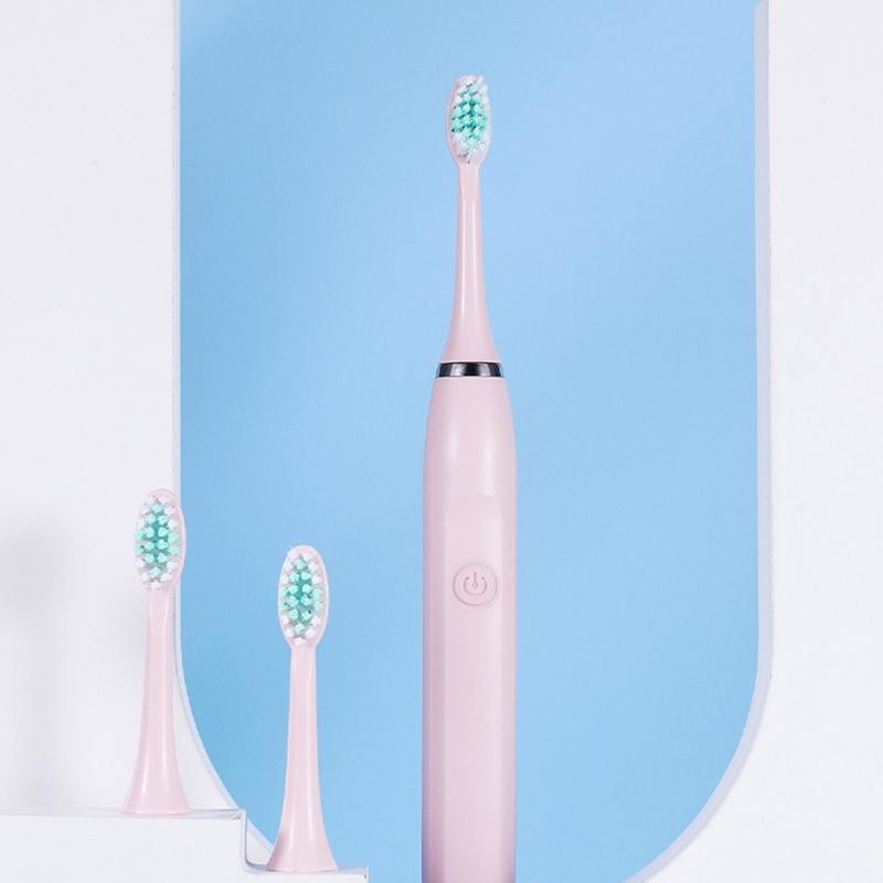 Electric Toothbrush for Adults,Rechargeable Battery Toothbrush Portable with 3 Brush Heads,2 Mins Smarts Timer 5 Modes