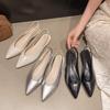 Fashion Matching Skirt Temperament Single Shoes Women Autumn 2025 New Fashion All-match French Closed Toe Sandals