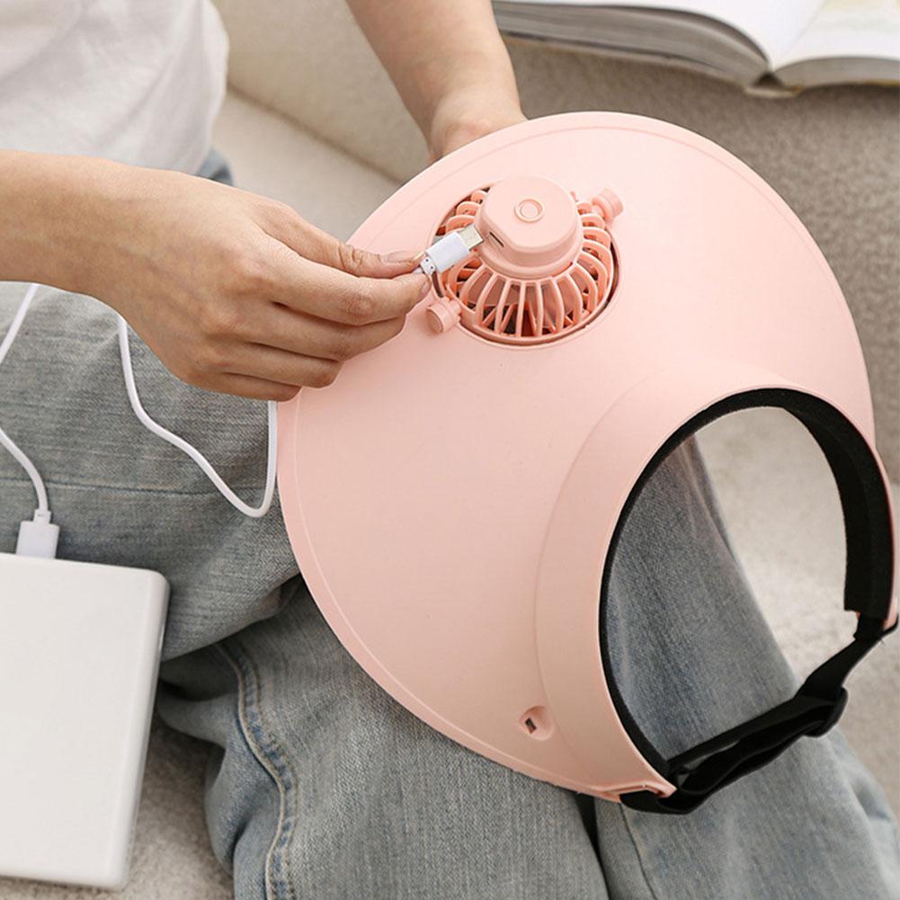 Sun Visor Hat with Fan Three Temp Settings Summer Sun Hats Breathable Cooling Fan Hat for Women for Sun Protection and Outdoor