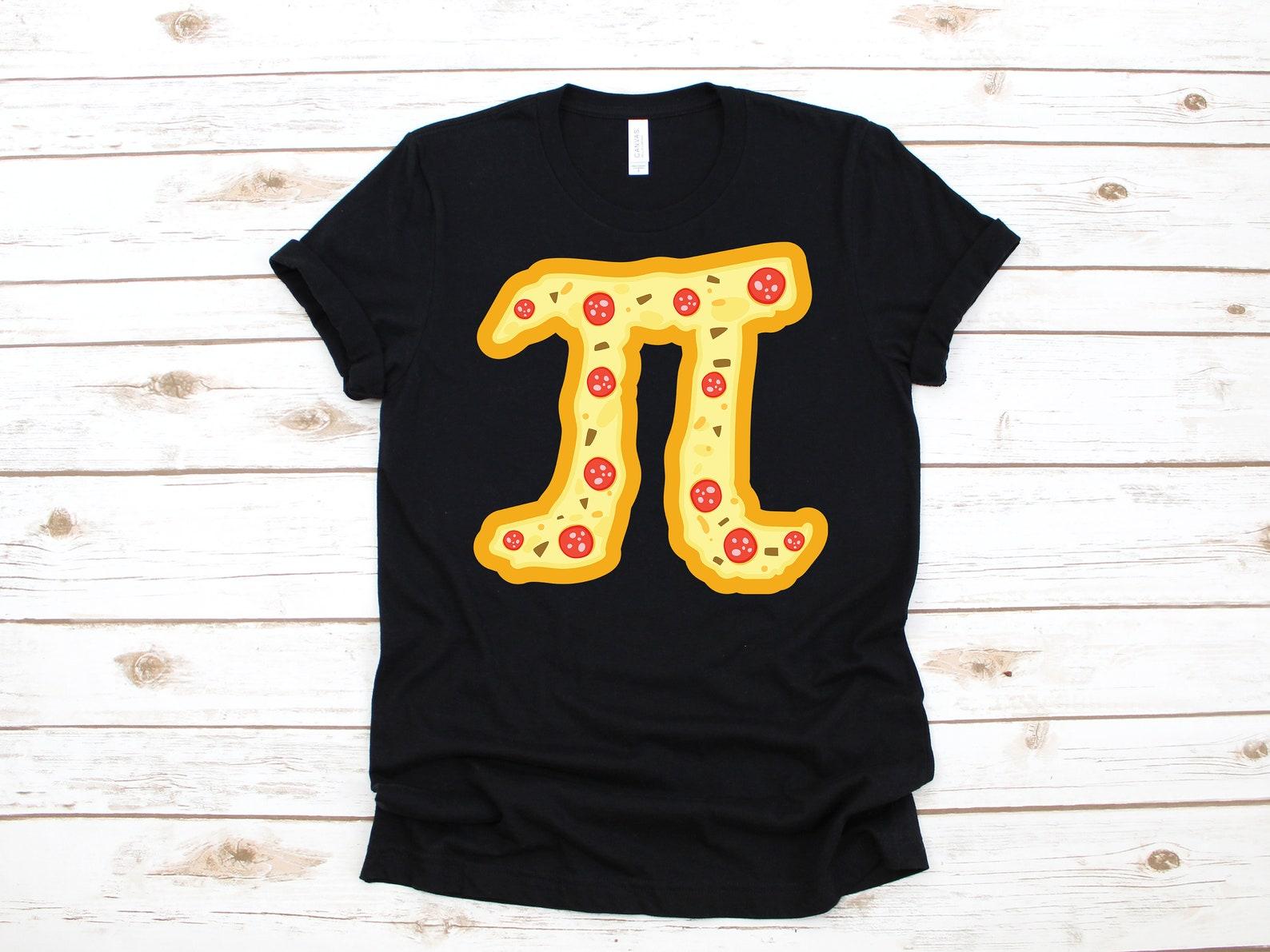Pepperoni Pizza Pi Day Shirt | Funny Math Teacher Pun Gifts | T-Shirt | T-shirt | T-shirt |T-shirt | Apparel Gift S