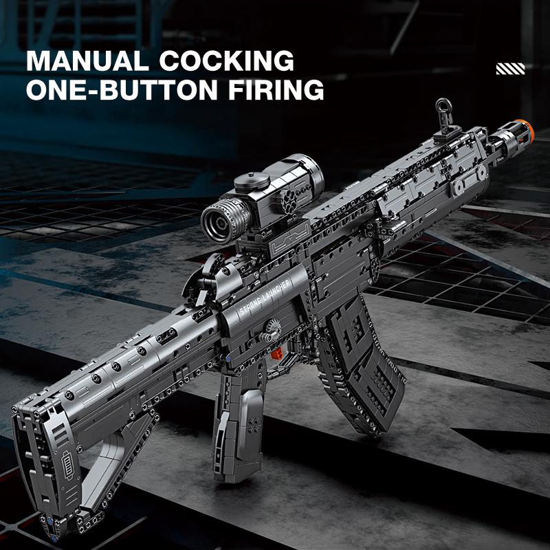 Non-Toxic 1593Pcs 191 Rifle Building Blocks Military Weapons Simulation Gun Collection Model Bricks Children'S War Game Toys Holiday Gifts