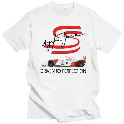 Fashion Ayrton Senna White Classic T Shirt Funny T-shirt Novelty 2024 Summer Men Clothing Harajuku Graphic T Shirts Oversized