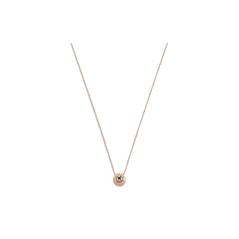 COACH Simple, fashionable and exquisite metal necklace for women, rose gold