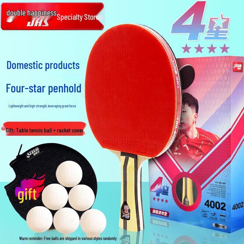DHS Hurricane 4-Star Table Tennis Racket