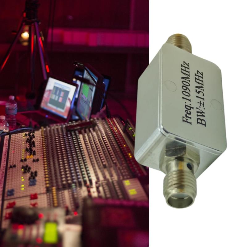 SMA Thread Connector 416MHZ/1090MHZ Bandpass Filter with Aluminum Shell Band Pass Filter for Low Pass High Pass Filter