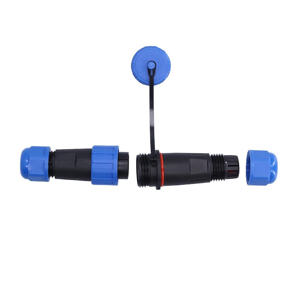 1 Set Butt Type Connector 4 Pin Aviation Connector 380V 5A LD16 Plug IP68 Male and Female Screw Crimp Connector Communication