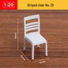 1:20 Scale 3D Miniature Architectural Model: Floor Plan Scene with ABS Furniture
