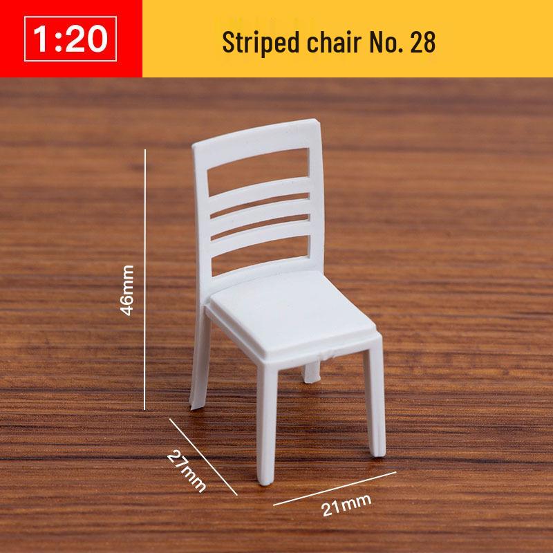 1:20 Scale 3D Miniature Architectural Model: Floor Plan Scene with ABS Furniture
