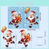 Christmas Window Clings Set With Pvc Vinyl Snowflakes Penguins And Santa For Holiday Decor