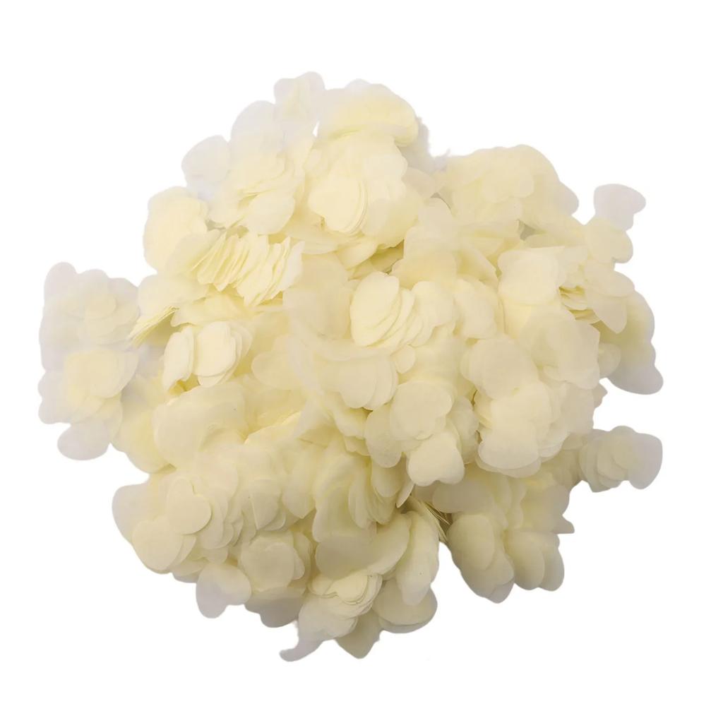 10000pcs Tissue Papers Biodegradable White Heart Confetti Birthday Baby Shower/Party/Wedding/throwing Supplies
