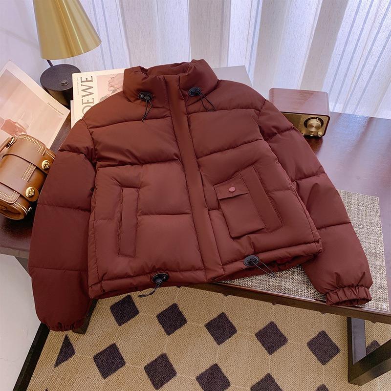 Damen-Kurzbekleidung mit Baumwollfüllung, neue kleine lockere Baumwollbekleidung, Brotbekleidung und Baumwolljacken im Winter.