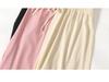 2025 Women's High Waist Wide Leg Ice Silk Pants - Spring/Summer Loose, Slimming, Floor-Length.