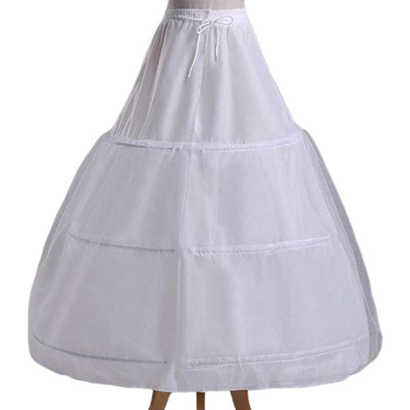 Crinoline Underskirt Petticoat Floor Length for Women Girls Bridal Dress Vintage Ball Gown White Hoop Skirt