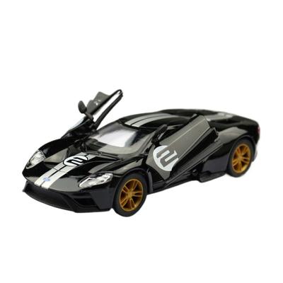 Toy Car Model 1/38 2017 Ford GT Racing Rally Alloy Diecast Miniature Pull Back Metal Collection Gift for Children Boy