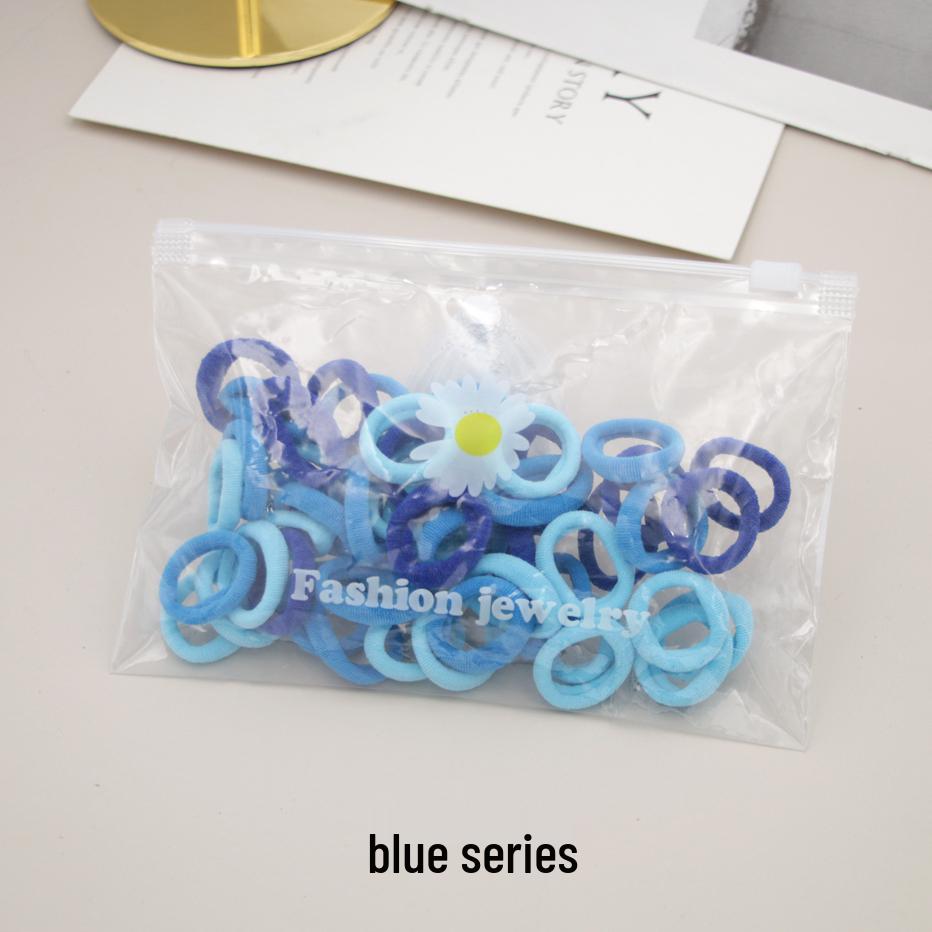 Korean Style Cute Elastic Hair Ties for Little Girls – Adorable Rubber Band Accessories