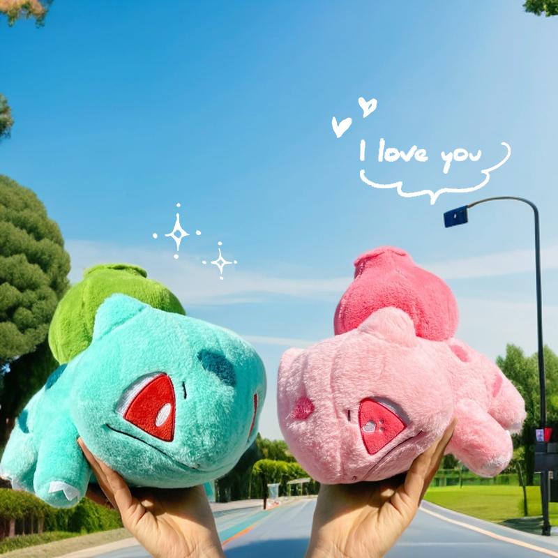 30-60Cm Pink Bulbasaur Pokémon Plush Toys Soft Cartoon Anime Green Bulbasaur Stuffed Pillow Girls Boys Room Decor Birthday Gifts